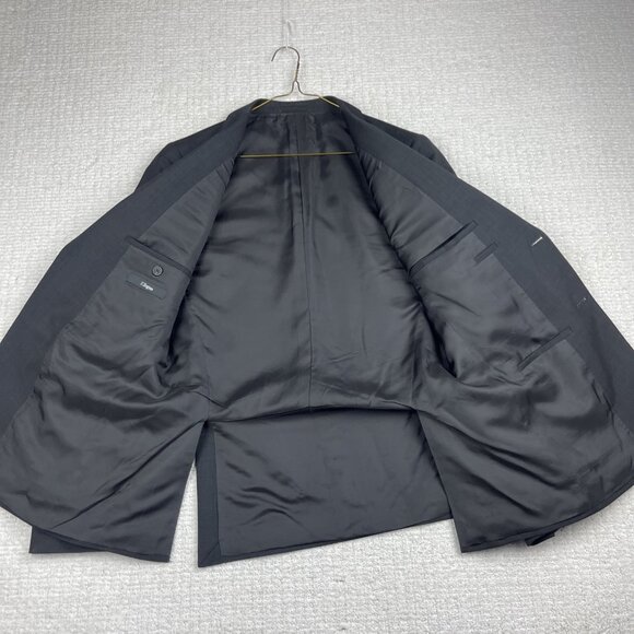 Ermenegildo Z Zegna Jacket Mens 50 R Gray Drop 8 Blazer Sport Coat Wool Mohair - Picture 13 of 16